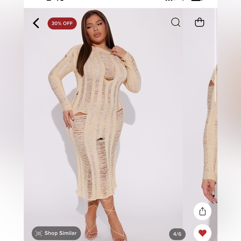 Los Cabos Fashion Nova midi dress